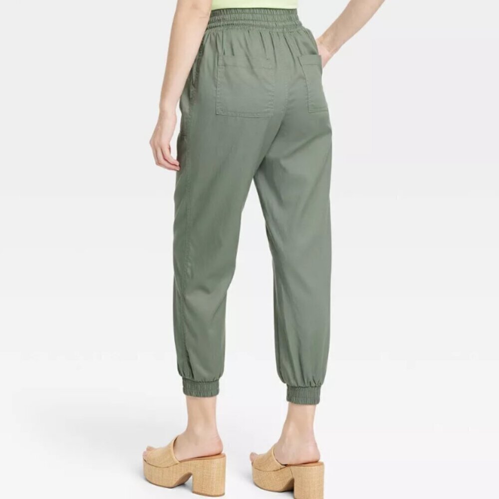 Women's High-Rise Modern Ankle Jogger Pants - A New Day™ - Picture 2 of 13